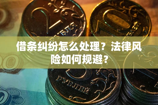 北京借条纠纷怎么处理？法律风险如何规避？