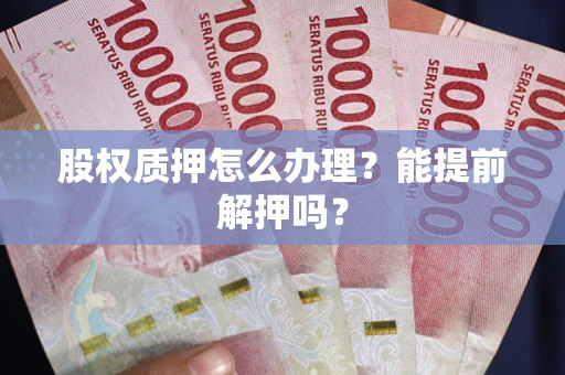 北京股权质押怎么办理？能提前解押吗？